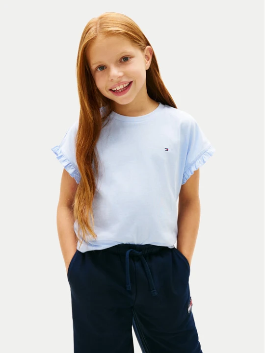Zdjęcie produktu Tommy Hilfiger T-Shirt Essential KG0KG08970 Niebieski jasny Relaxed Fit