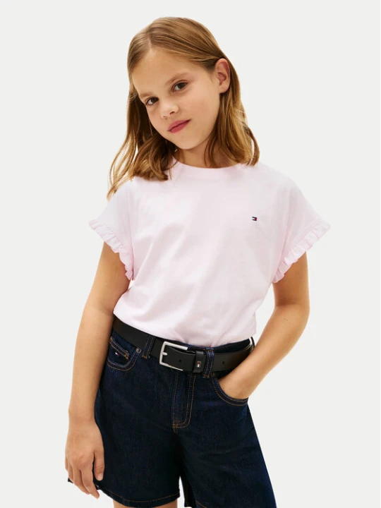 Zdjęcie produktu Tommy Hilfiger T-Shirt Essential KG0KG08970 Różowy jasny Relaxed Fit