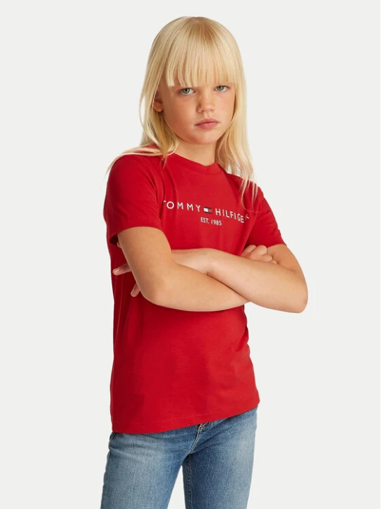 Zdjęcie produktu Tommy Hilfiger T-Shirt Essential KS0KS00397 D Czerwony Regular Fit