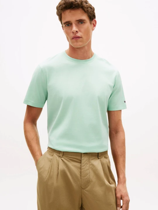 Zdjęcie produktu Tommy Hilfiger T-shirt ESSENTIAL | Regular Fit | mercerised miętowy