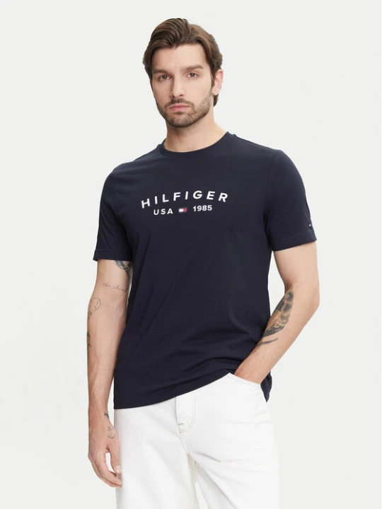 Zdjęcie produktu Tommy Hilfiger T-Shirt Fathers Day MW0MW39356 Granatowy Regular Fit