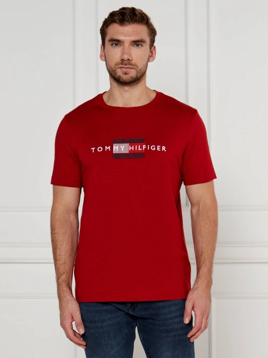 Zdjęcie produktu Tommy Hilfiger T-shirt FLAG EMBRO | Regular Fit czerwony
