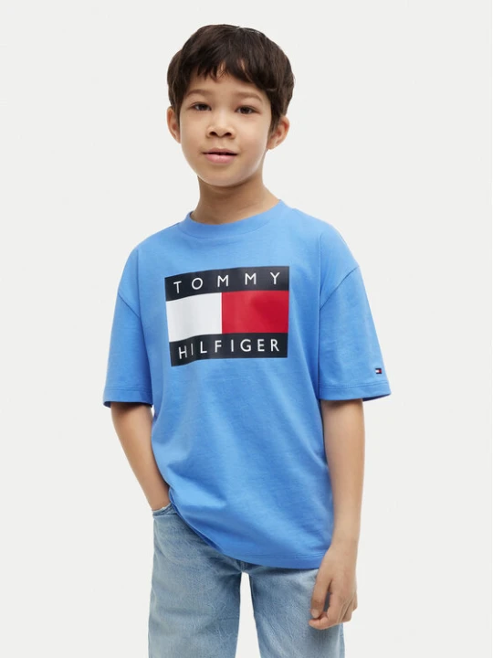 Zdjęcie produktu Tommy Hilfiger T-Shirt Heritage KB0KB10340 Niebieski Regular Fit