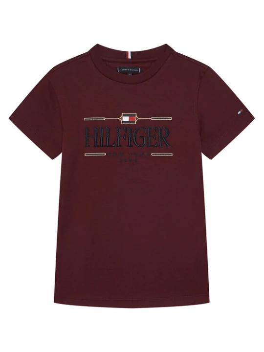Zdjęcie produktu Tommy Hilfiger T-Shirt Icons KB0KB10360 Bordowy Regular Fit