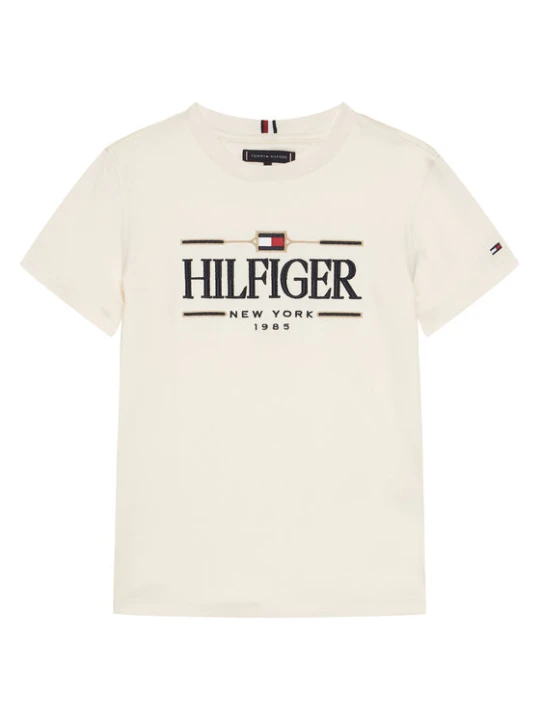 Zdjęcie produktu Tommy Hilfiger T-Shirt Icons KB0KB10360 Écru Regular Fit Kremowy