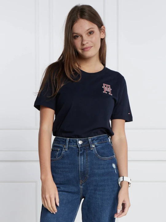 Zdjęcie produktu Tommy Hilfiger T-shirt IMD MDRN REG C-NK SS | Regular Fit granatowy