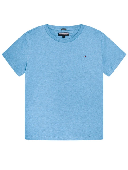 Zdjęcie produktu Tommy Hilfiger T-Shirt KB0KB04140 S Błękitny Regular Fit Niebieski jasny