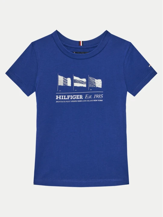 Zdjęcie produktu Tommy Hilfiger T-Shirt KB0KB09350 S Niebieski Regular Fit