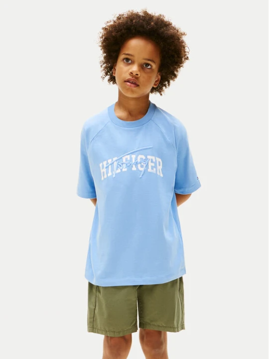 Zdjęcie produktu Tommy Hilfiger T-Shirt KB0KB09726 Niebieski Regular Fit