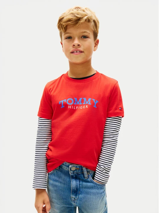 Zdjęcie produktu Tommy Hilfiger T-Shirt KB0KB10263 Czerwony Regular Fit