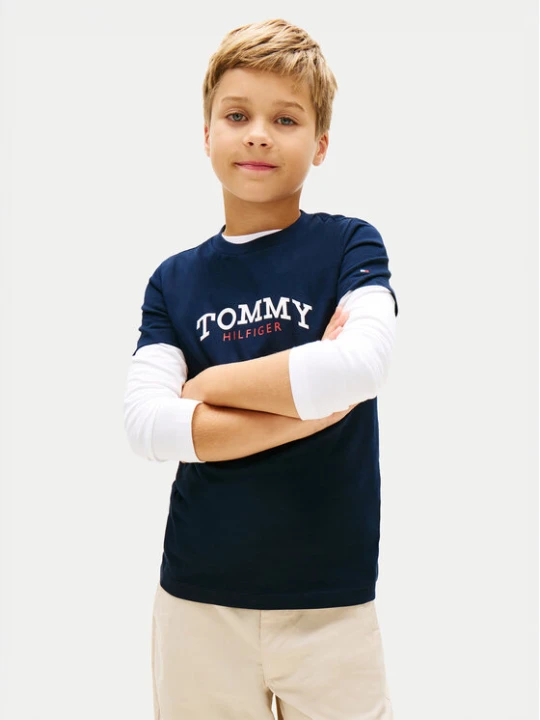 Zdjęcie produktu Tommy Hilfiger T-Shirt KB0KB10263 Granatowy Regular Fit