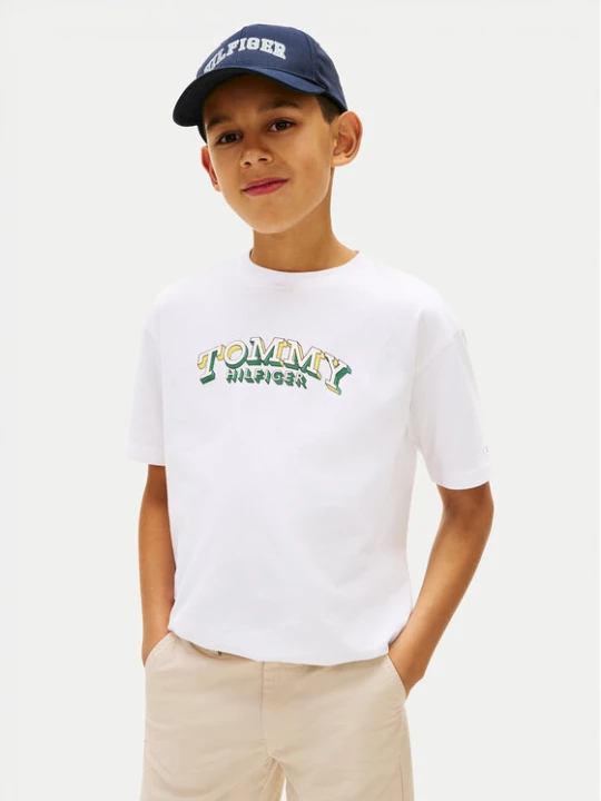 Zdjęcie produktu Tommy Hilfiger T-Shirt KB0KB10267 Biały Regular Fit