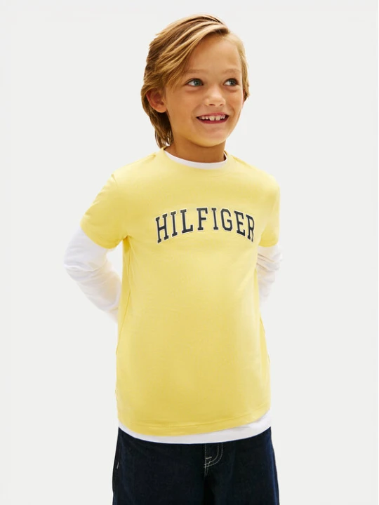 Zdjęcie produktu Tommy Hilfiger T-Shirt KB0KB10420 Żółty Regular Fit