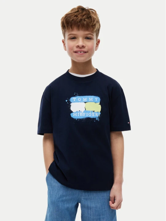 Zdjęcie produktu Tommy Hilfiger T-Shirt KB0KB10546 Granatowy Regular Fit