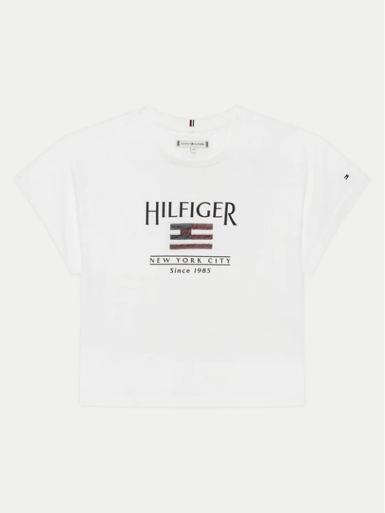 Zdjęcie produktu Tommy Hilfiger T-Shirt KG0KG08525 D Biały Regular Fit