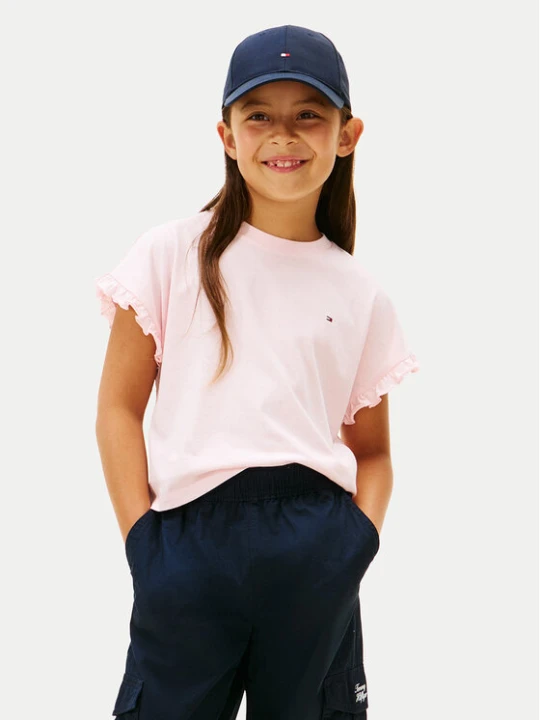 Zdjęcie produktu Tommy Hilfiger T-Shirt KG0KG08970 D Różowy Regular Fit