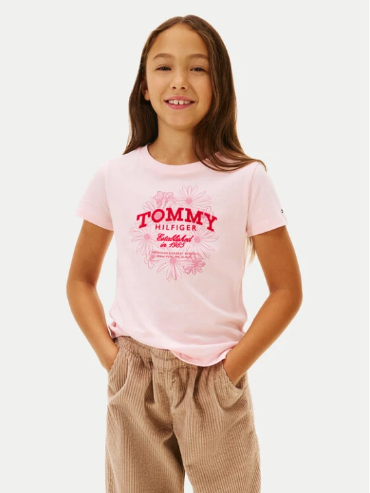 Zdjęcie produktu Tommy Hilfiger T-Shirt KG0KG09257 D Różowy Regular Fit
