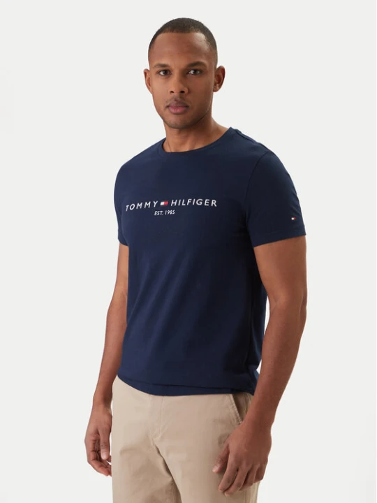 Zdjęcie produktu Tommy Hilfiger T-Shirt Logo MW0MW11797 Granatowy Regular Fit