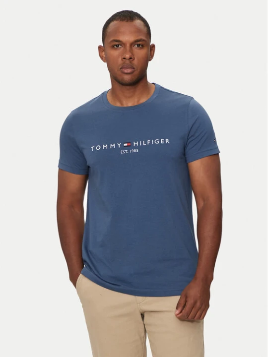 Zdjęcie produktu Tommy Hilfiger T-Shirt Logo MW0MW11797 Niebieski Regular Fit