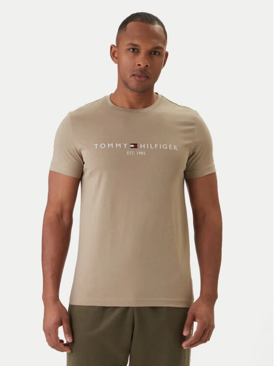 Zdjęcie produktu Tommy Hilfiger T-Shirt Logo MW0MW11797 Zielony Regular Fit