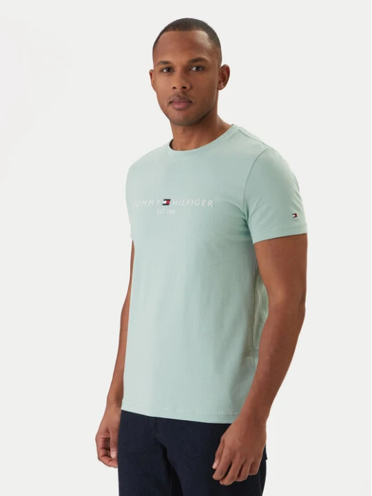 Zdjęcie produktu Tommy Hilfiger T-Shirt Logo MW0MW11797 Zielony Regular Fit