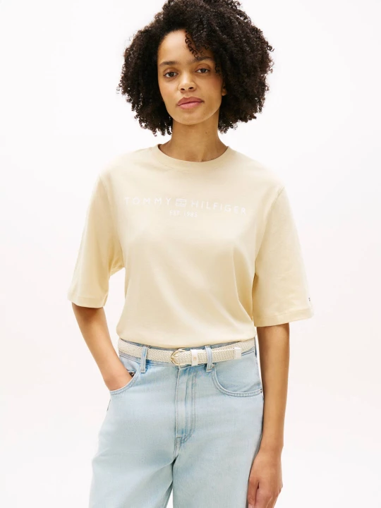 Zdjęcie produktu Tommy Hilfiger T-shirt | Loose fit beżowy