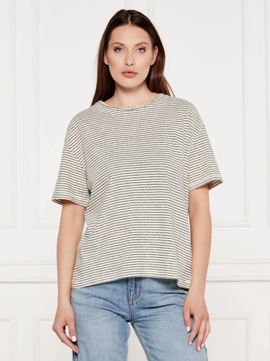 Zdjęcie produktu Tommy Hilfiger T-shirt | Loose fit | z dodatkiem lnu ecru