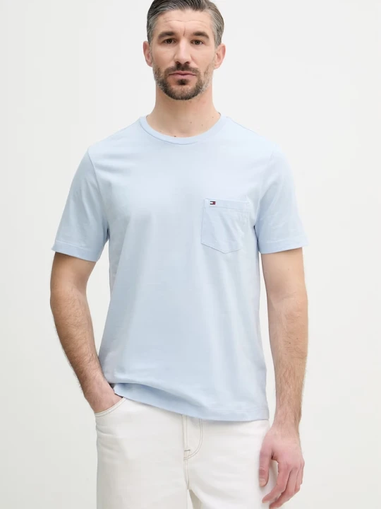 Zdjęcie produktu Tommy Hilfiger T-shirt męski bawełniany niebieski