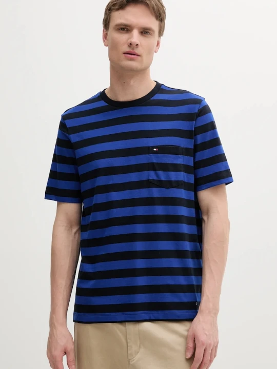 Zdjęcie produktu Tommy Hilfiger T-shirt męski bawełniany granatowy