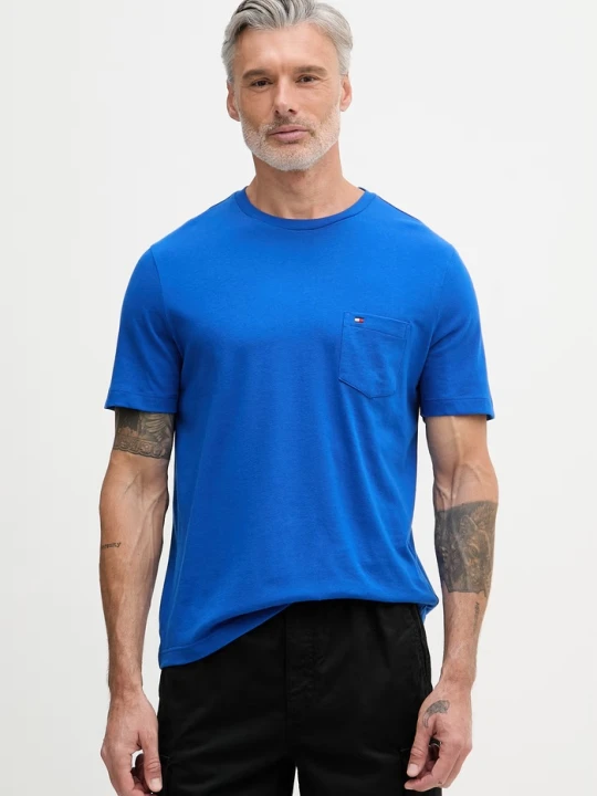 Zdjęcie produktu Tommy Hilfiger T-shirt męski bawełniany niebieski