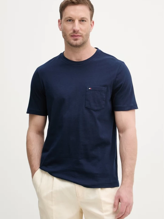 Zdjęcie produktu Tommy Hilfiger T-shirt męski bawełniany granatowy