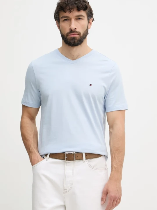 Zdjęcie produktu Tommy Hilfiger t-shirt męski bawełniany niebieski