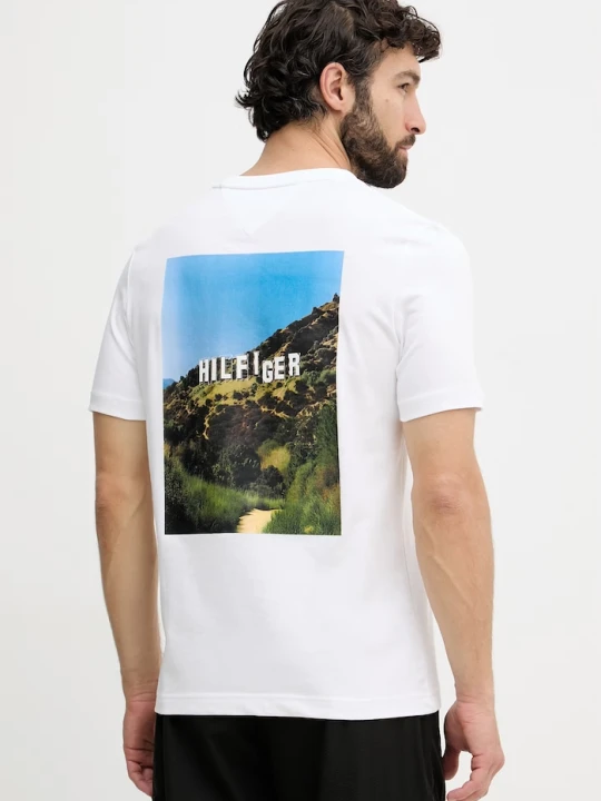 Zdjęcie produktu Tommy Hilfiger T-shirt męski bawełniany biały