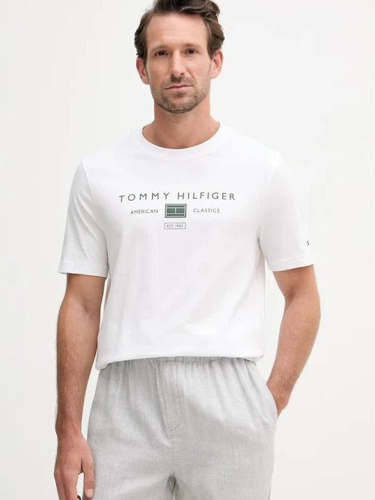 Zdjęcie produktu Tommy Hilfiger T-shirt męski bawełniany biały