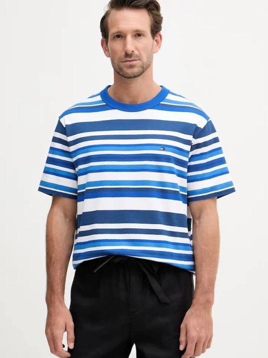 Zdjęcie produktu Tommy Hilfiger T-shirt męski bawełniany niebieski