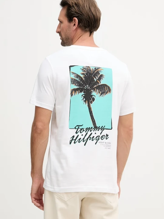 Zdjęcie produktu Tommy Hilfiger T-shirt męski bawełniany biały