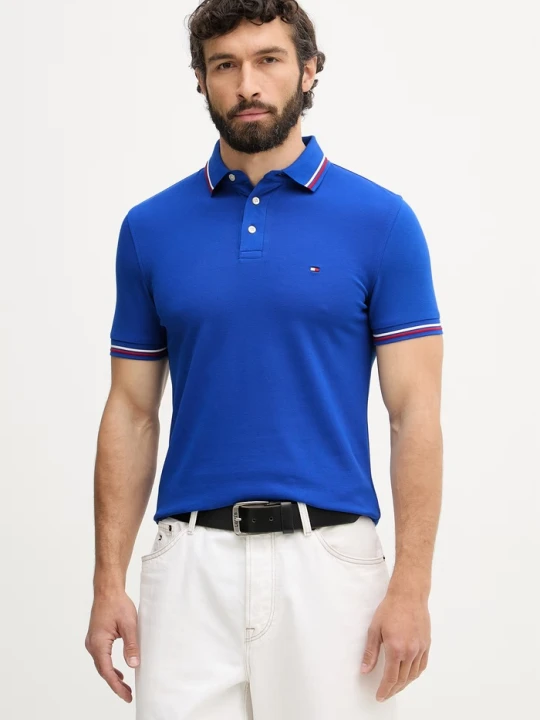 Zdjęcie produktu Tommy Hilfiger t-shirt męski bawełniany niebieski