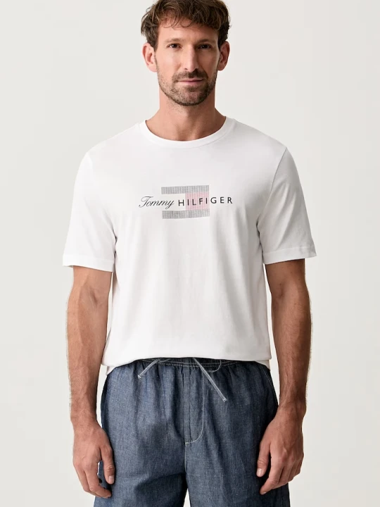Zdjęcie produktu Tommy Hilfiger T-shirt męski bawełniany biały