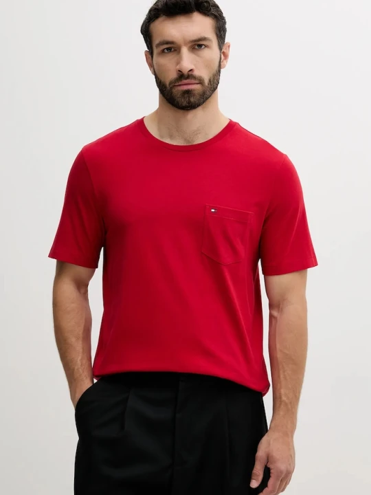 Zdjęcie produktu Tommy Hilfiger T-shirt męski bawełniany czerwony
