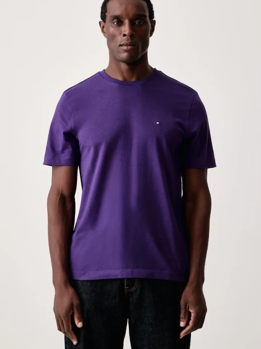 Zdjęcie produktu Tommy Hilfiger T-shirt męski bawełniany fioletowy