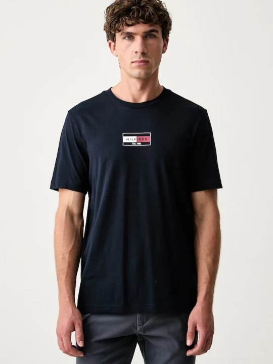 Zdjęcie produktu Tommy Hilfiger T-shirt męski bawełniany granatowy
