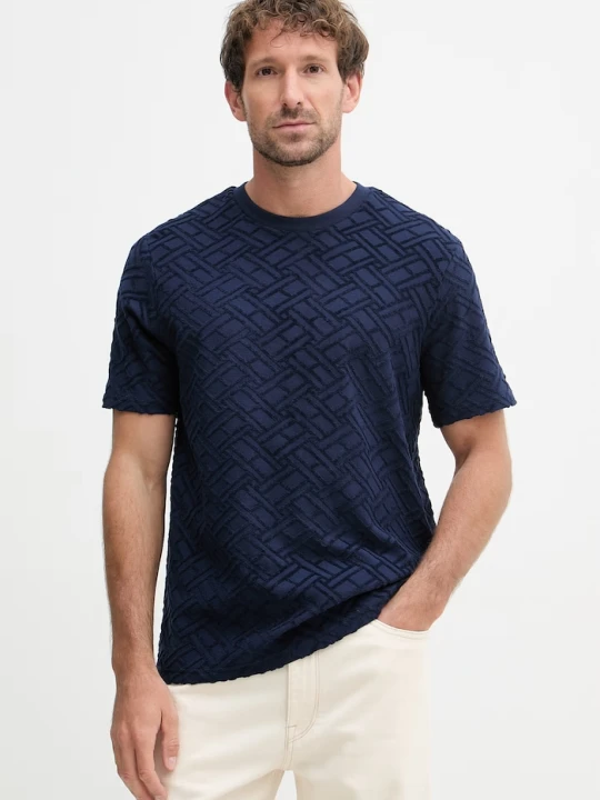 Zdjęcie produktu Tommy Hilfiger T-shirt męski bawełniany SUMMER granatowy