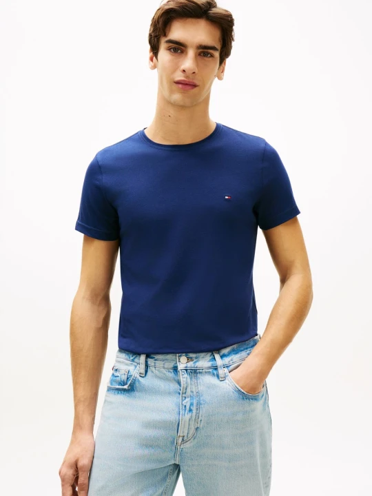 Zdjęcie produktu Tommy Hilfiger T-shirt Mężczyźni Dżersej niebieski