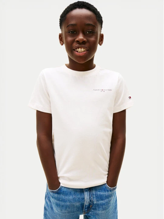 Zdjęcie produktu Tommy Hilfiger T-Shirt Mini Corp KS0KS00661 Écru Regular Fit Kremowy