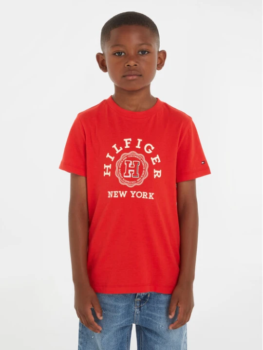 Zdjęcie produktu Tommy Hilfiger T-Shirt Monotype Arch KB0KB08802 Czerwony Regular Fit