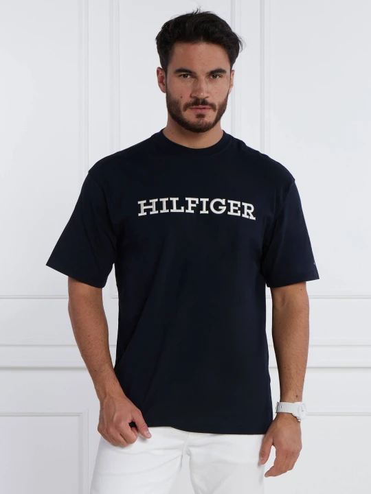 Zdjęcie produktu Tommy Hilfiger T-shirt MONOTYPE EMBRO | Relaxed fit granatowy