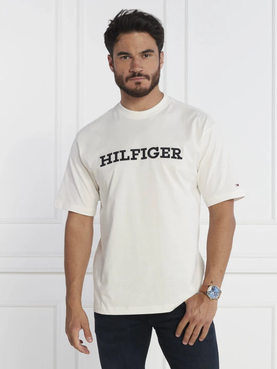 Zdjęcie produktu Tommy Hilfiger T-shirt MONOTYPE EMBRO | Relaxed fit biały