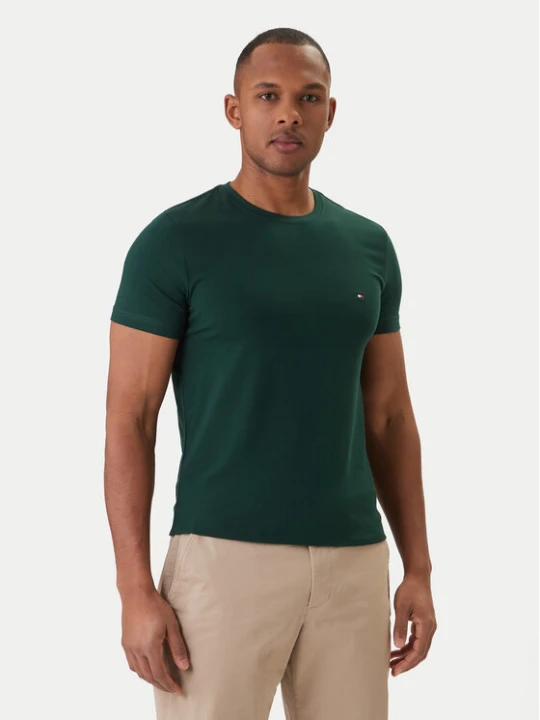 Zdjęcie produktu Tommy Hilfiger T-Shirt MW0MW10800 Zielony Slim Fit