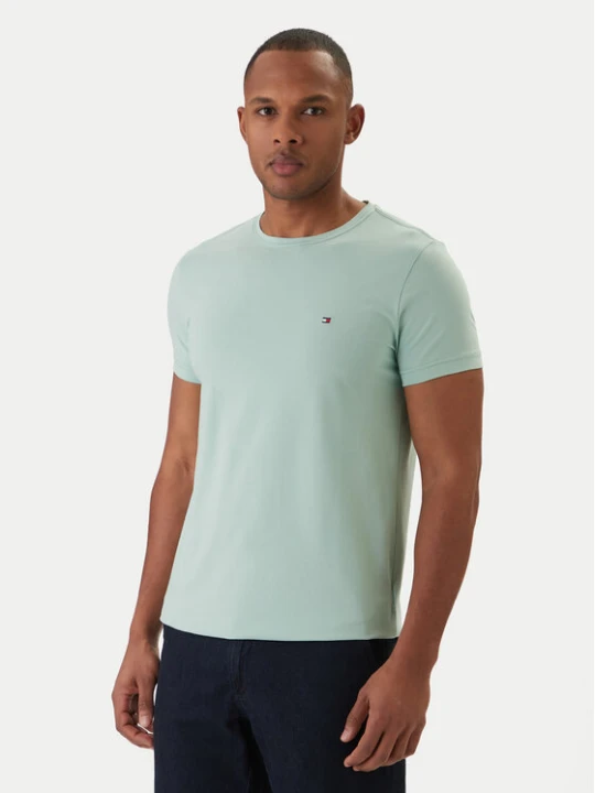 Zdjęcie produktu Tommy Hilfiger T-Shirt MW0MW10800 Zielony Slim Fit