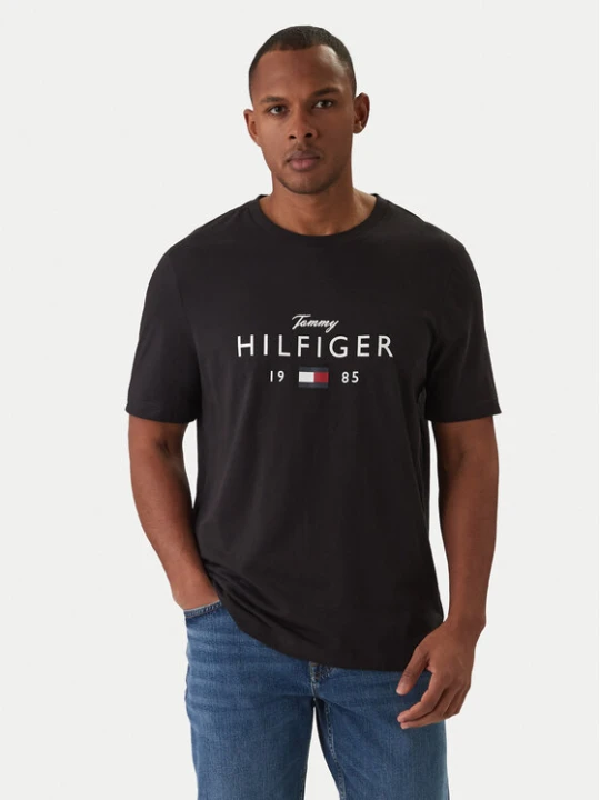 Zdjęcie produktu Tommy Hilfiger T-Shirt MW0MW41455 Czarny Regular Fit